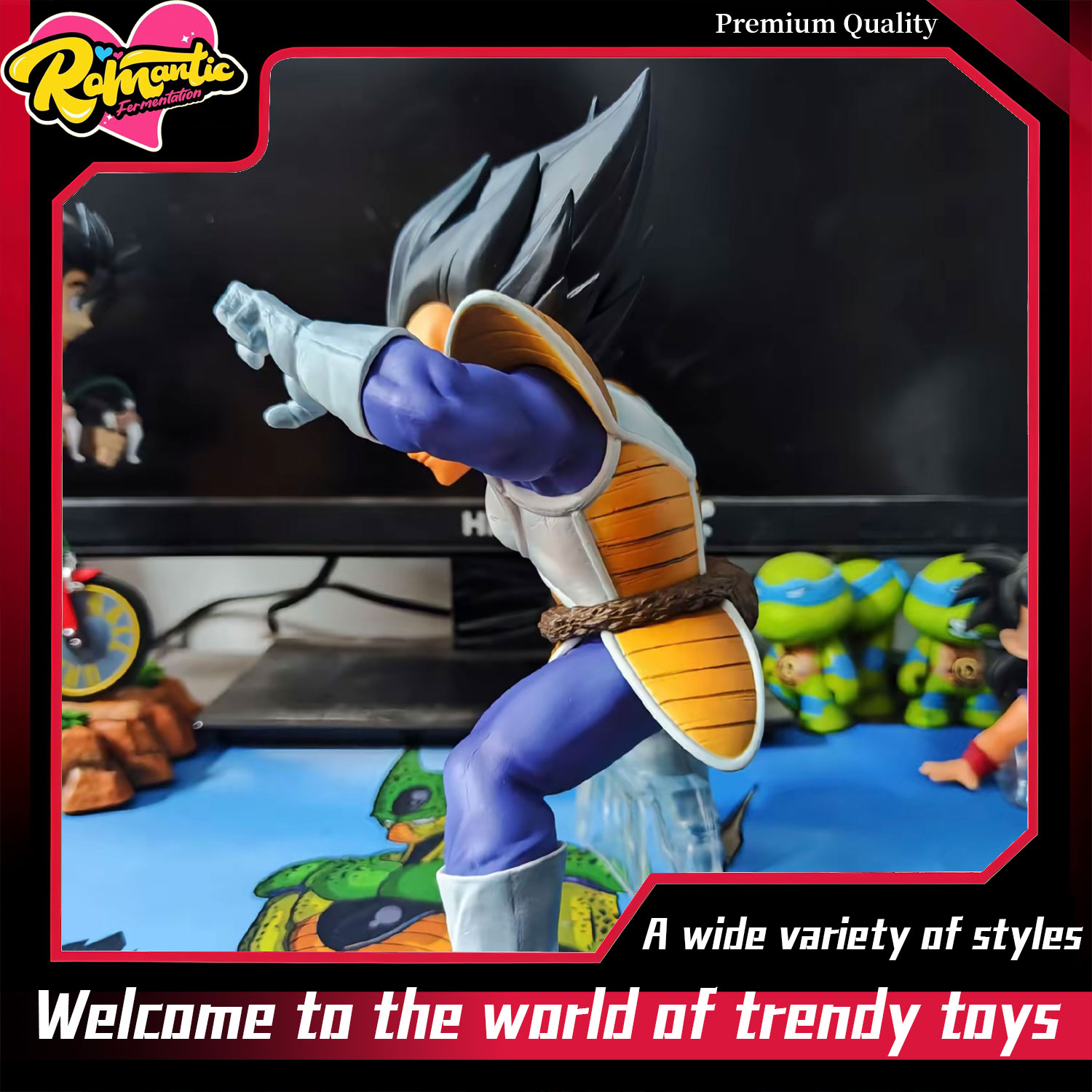 Başlangıç ​​pozunda Vegeta Ani - Popular Anime Merchandise incelemesi ve fiyatı
