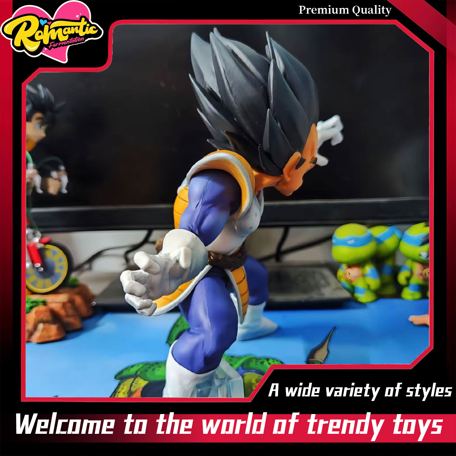 Başlangıç ​​pozunda Vegeta Ani - Popular Anime Merchandise incelemesi ve fiyatı